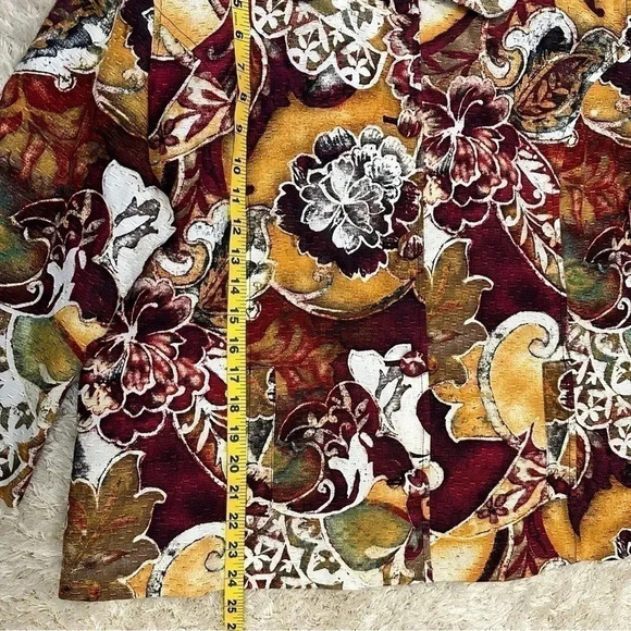 Chico’s Women’s Floral Jacket size XL - Picture 7 of 10